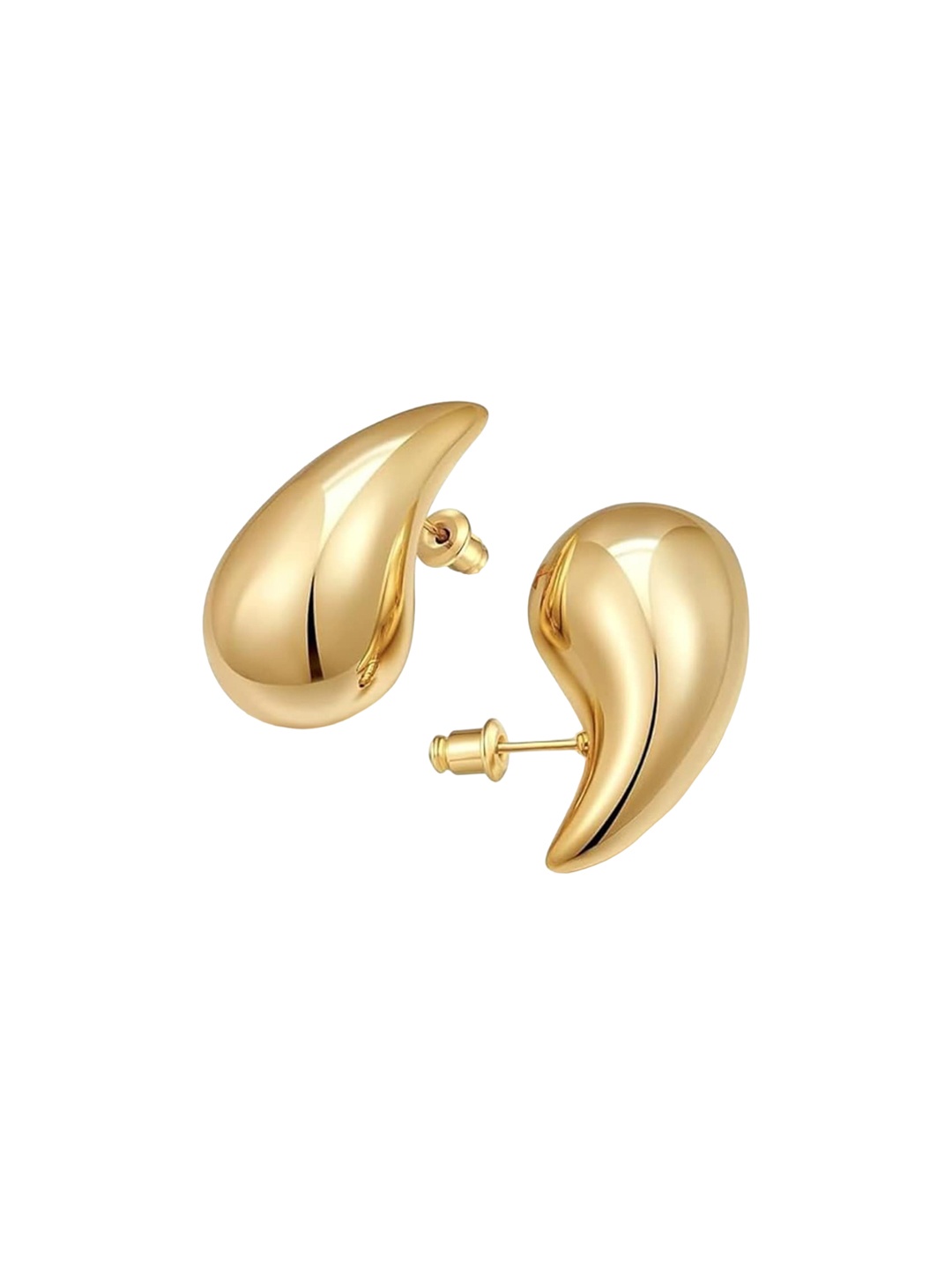 

Xivir Gold-Plated Contemporary Studs Earrings
