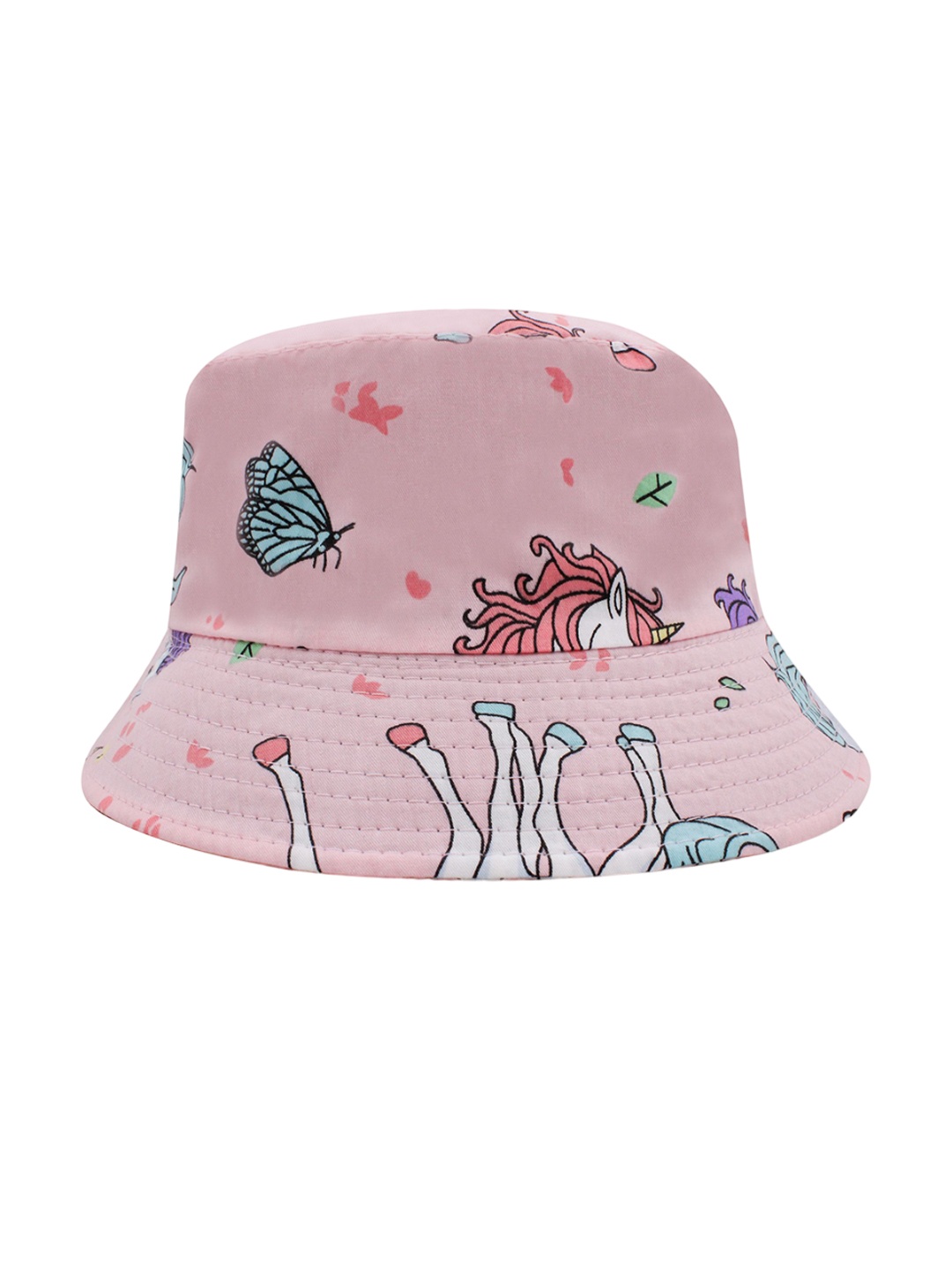 

JENNA Unisex Kids Pink Self Design Sun Hat