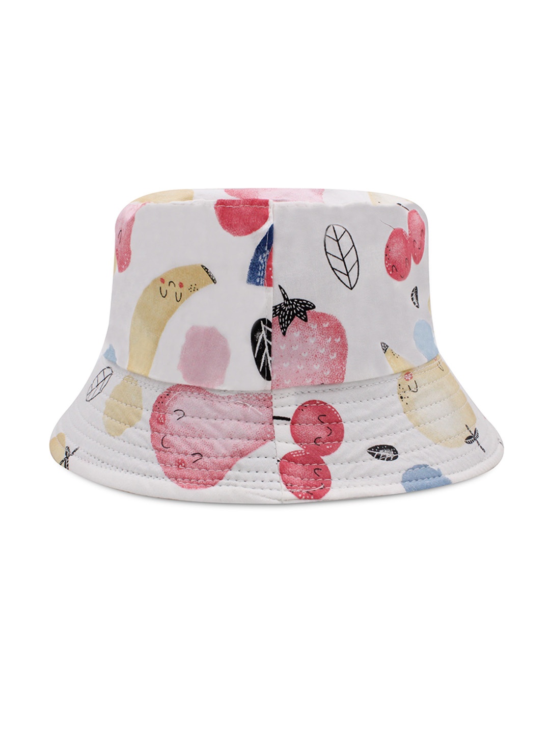 

JENNA Unisex Kids White Self Design Sun Hat