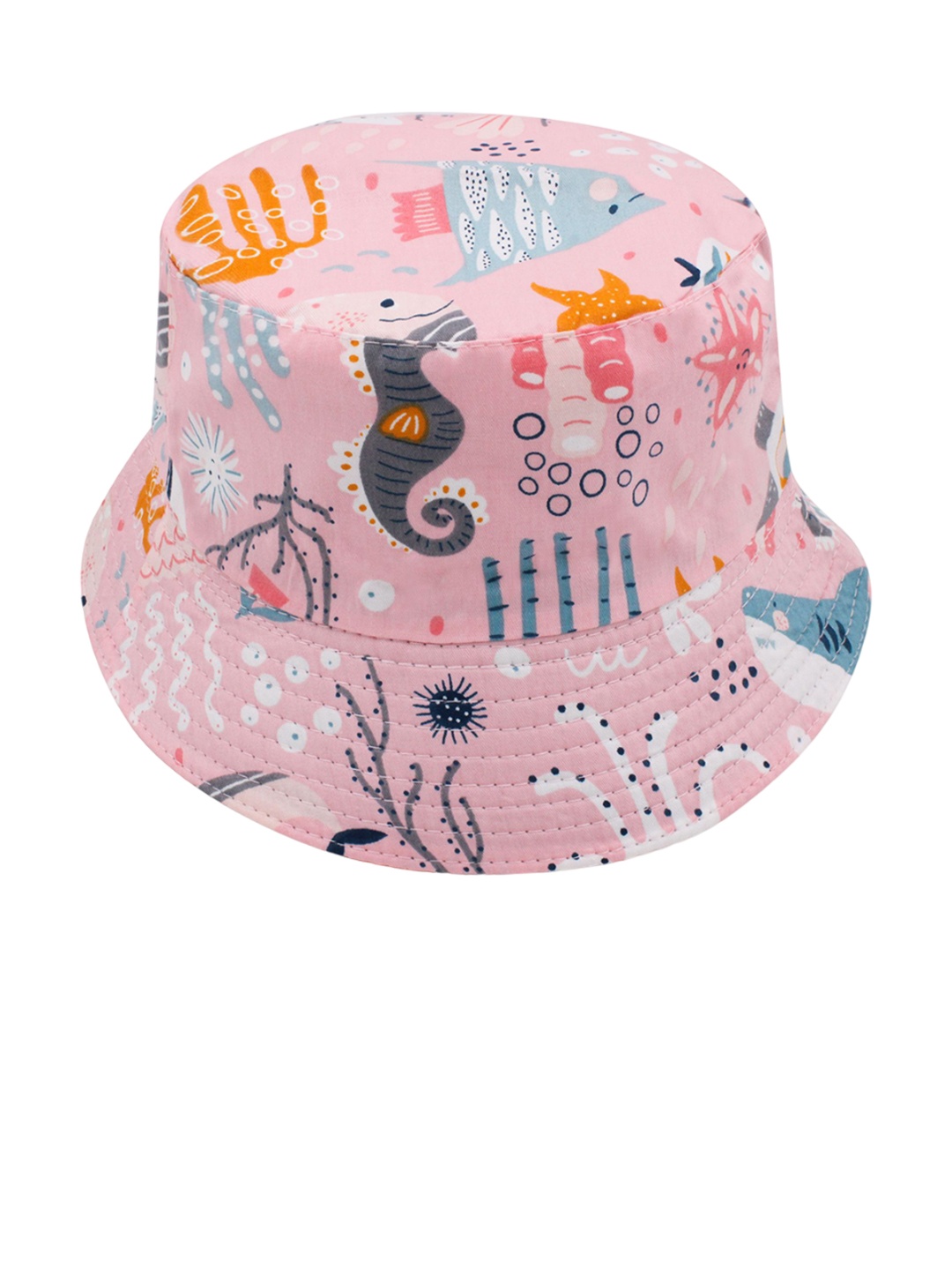 

JENNA Unisex Kids Pink Self Design Sun Hat