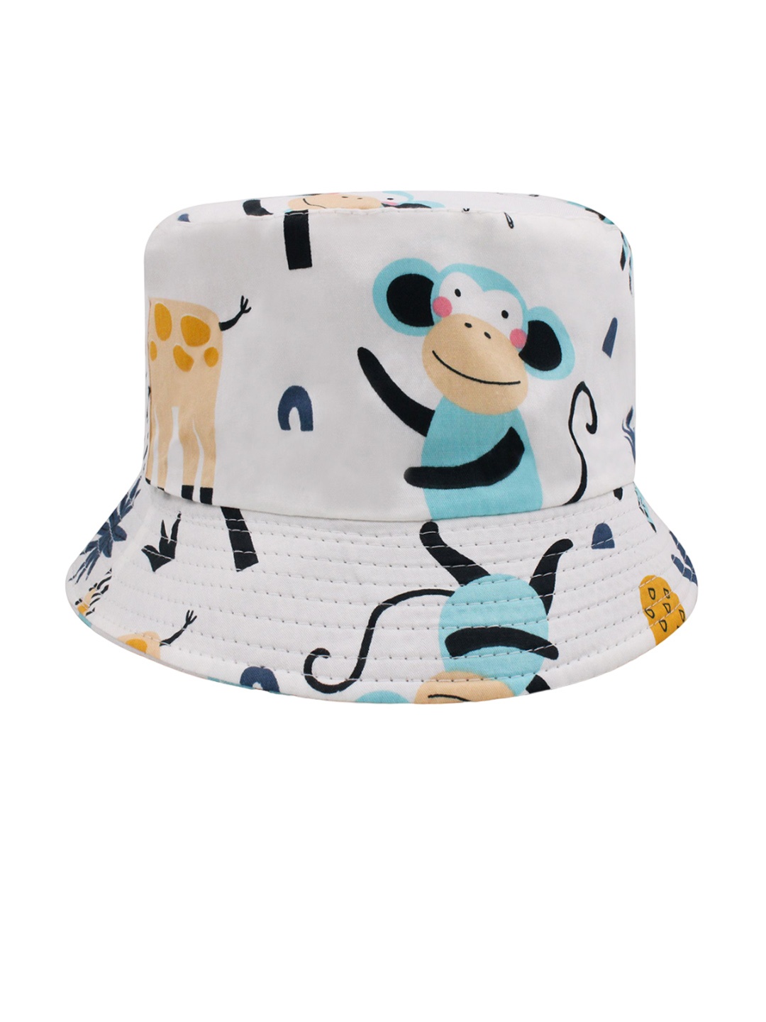 

JENNA Unisex Kids Blue Self Design Sun Hat