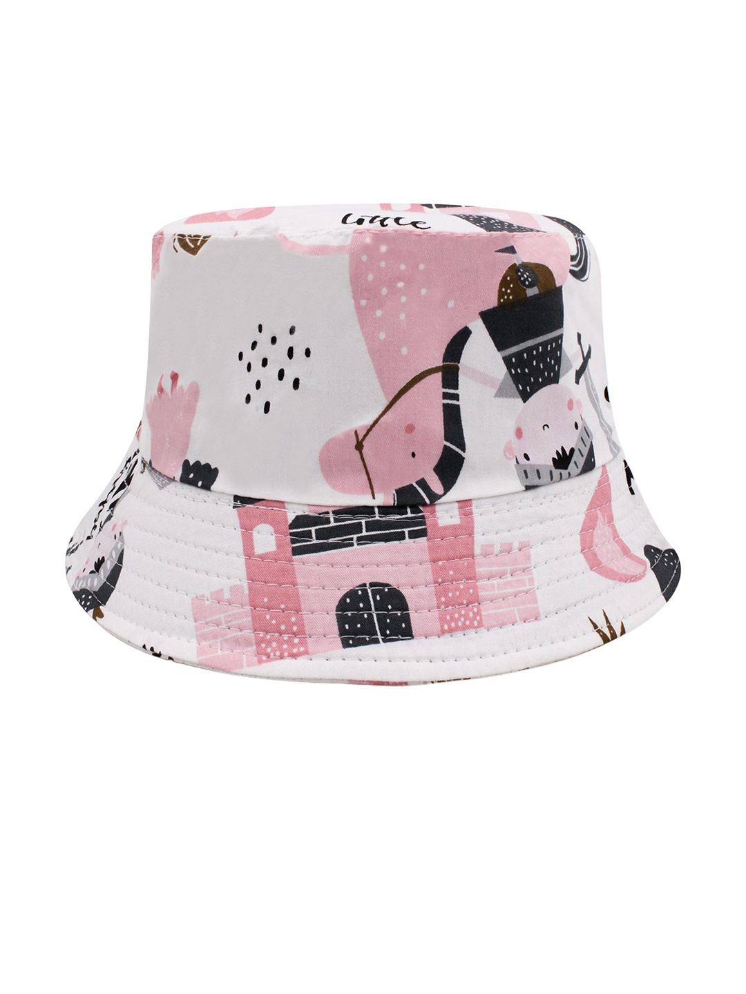 

JENNA Unisex Kids Pink Self Design Sun Hat