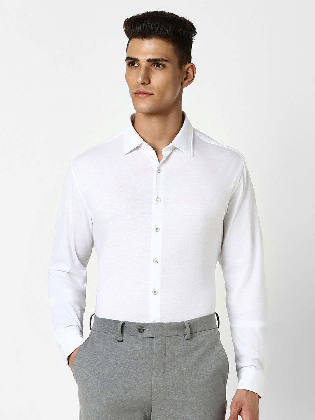 

Van Heusen Slim Fit Spread Collar Long Sleeves Pure Cotton Formal Shirt, White