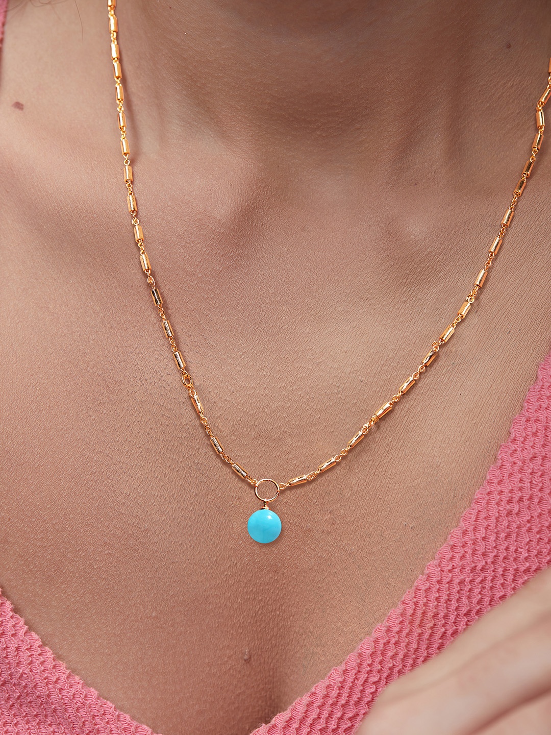 

MINUTIAE Brass Gold-Plated Layered Necklace