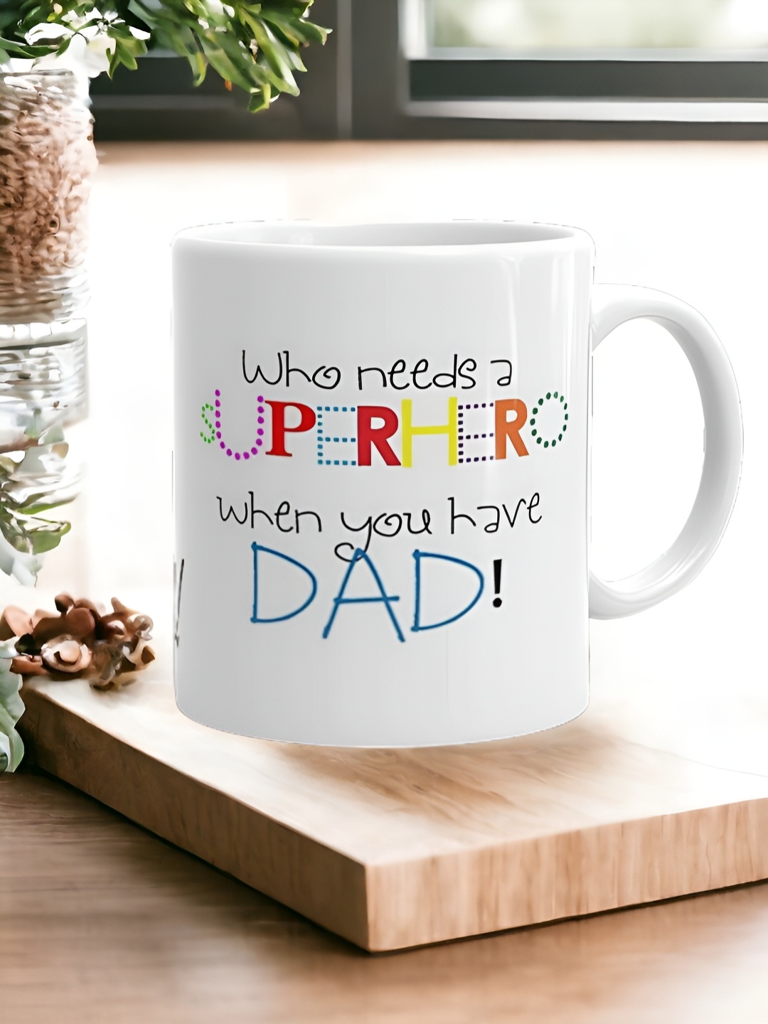 

bettergiftflowers White Printed Ceramic Matte Smooth Surface Mug 350ml