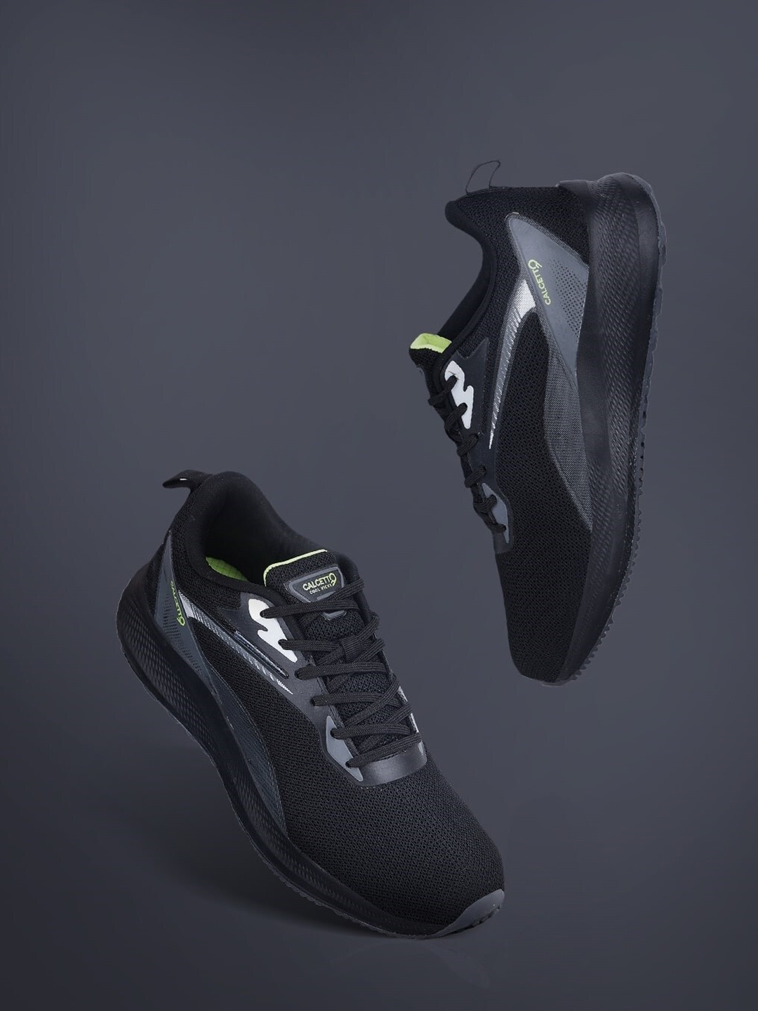 

Calcetto Men Mesh Running Shoes, Black