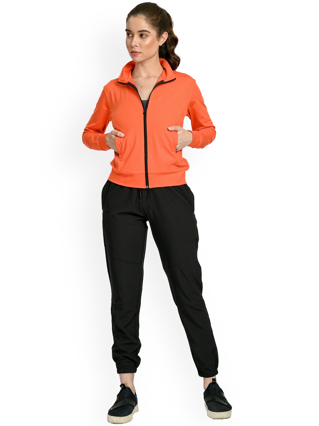 

Body Smith Mock Collar Anti Odour Lightweight Training or Gym Sporty Jacket, Orange