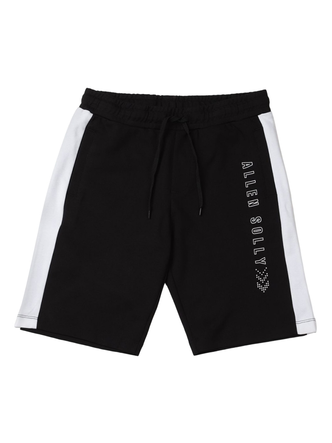 

Allen Solly Junior Boys Colourblocked Mid-Rise Shorts, Black