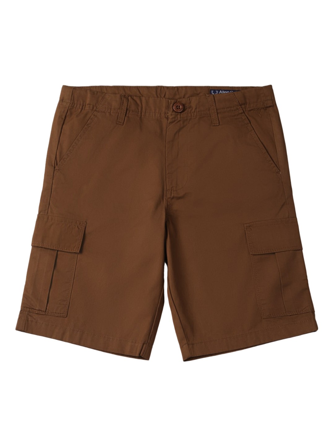 

Allen Solly Junior Boys Mid-Rise Regular Fit Pure Cotton Cargo Shorts, Brown