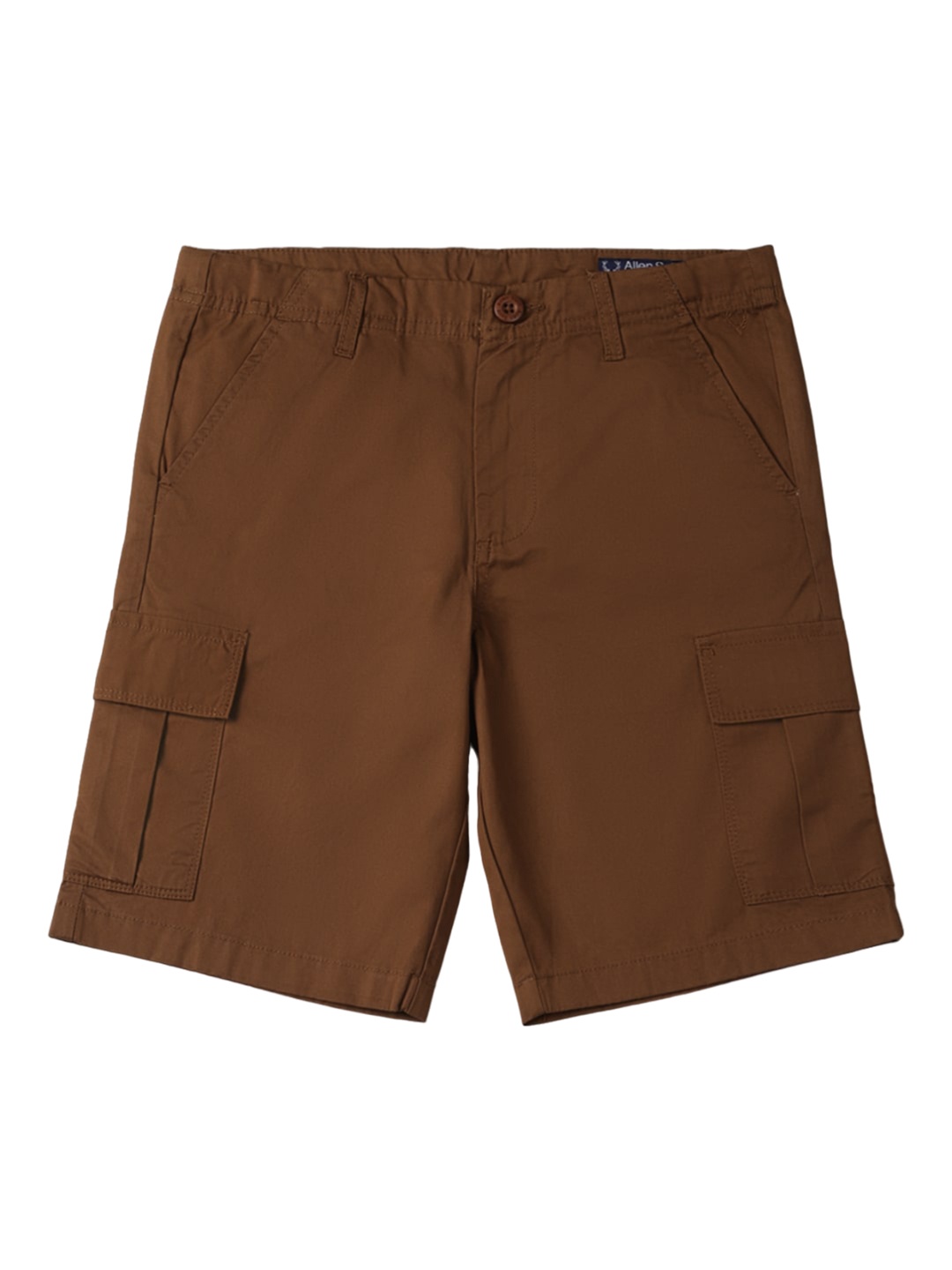 

Allen Solly Junior Boys Mid-Rise Regular Fit Pure Cotton Cargo Shorts, Brown