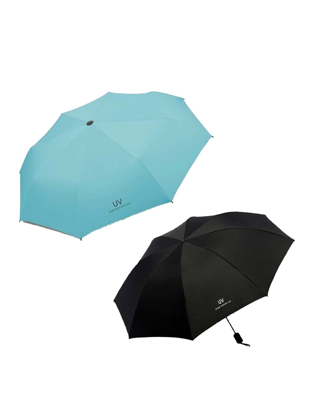 

KEKEMI Pack of 2 Automatic 3 Fold UV Umbrellas, Blue