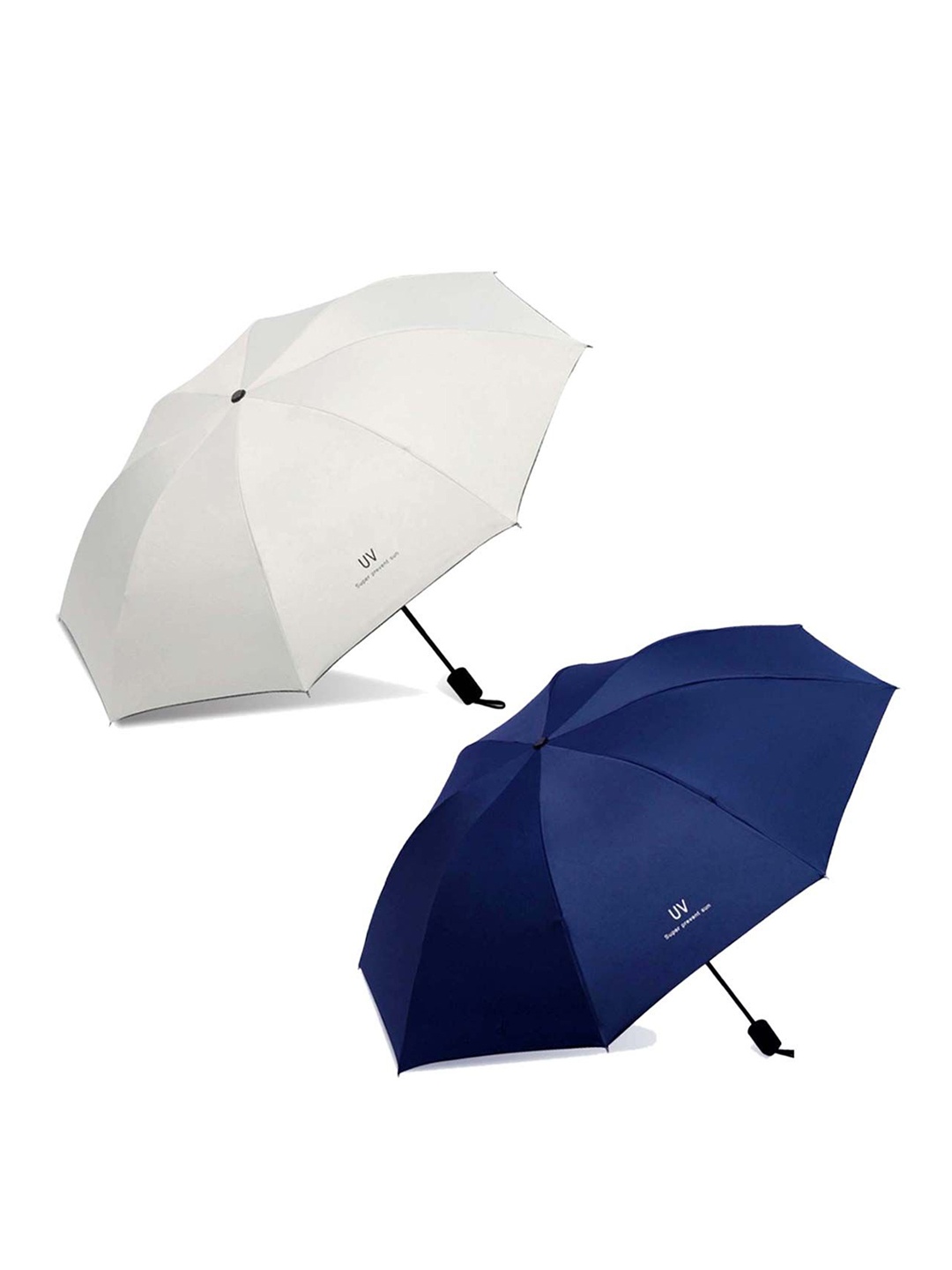 

KEKEMI Pack of 2 Automatic 3 Fold UV Umbrellas, Blue