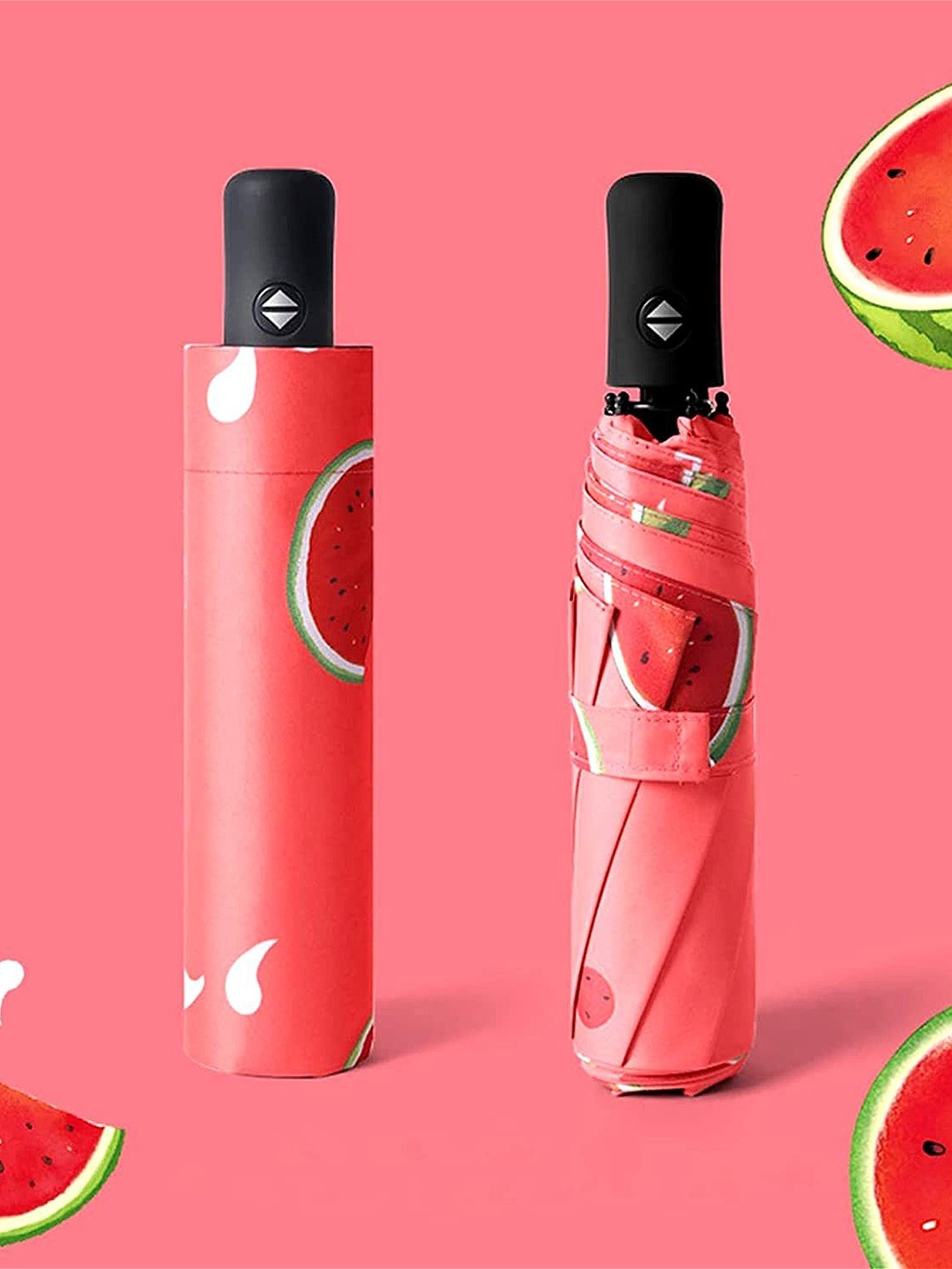 

KEKEMI Automatic 3 Fold Fruit Umbrellas, Pink