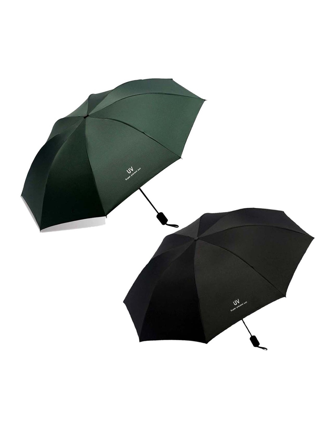 

KEKEMI Set Of 2 Manual 3 Fold Umbrellas, Green