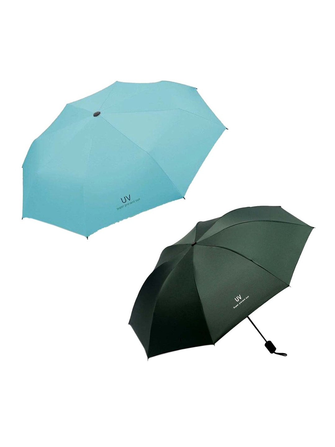 

KEKEMI Pack of 2 Automatic 3 Fold UV Umbrellas, Blue