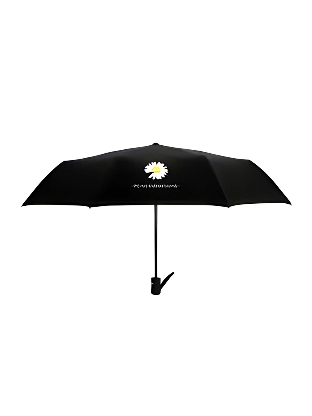 

KEKEMI Manual 3 Fold Flower Print Umbrella, Black