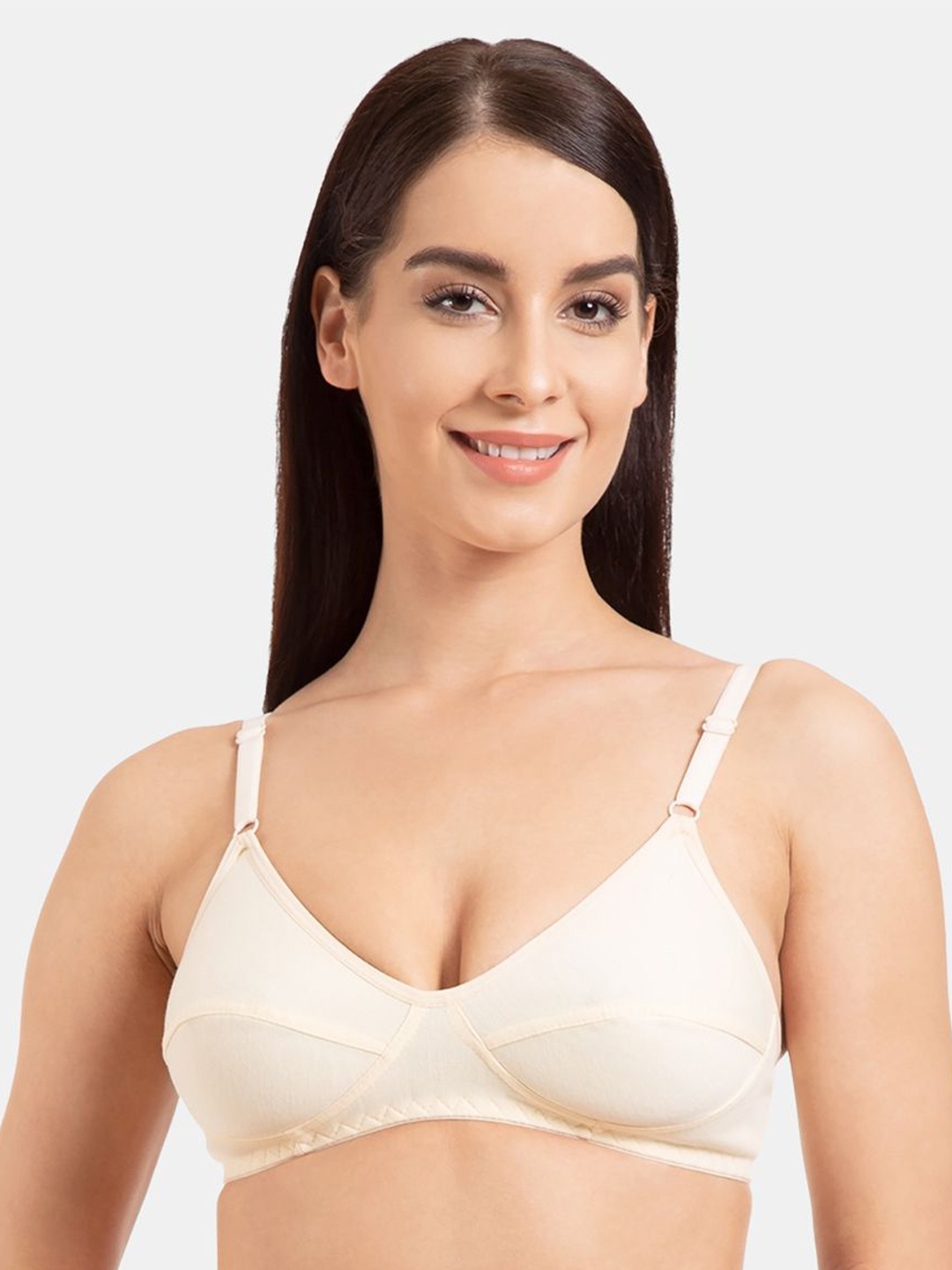 

KOMLI Full Coverage Lightly Padded T-Shirt Bra With All Day Comfort, Beige