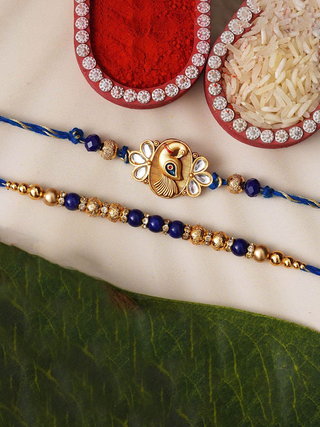 

eCraftIndia Thread Rakhi, Blue