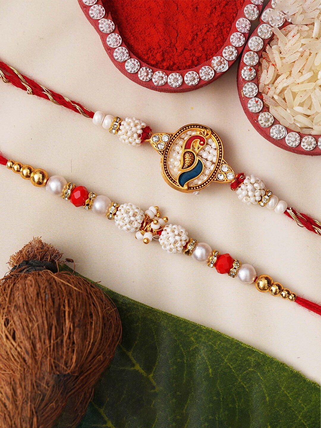 

eCraftIndia Thread Rakhi, Red