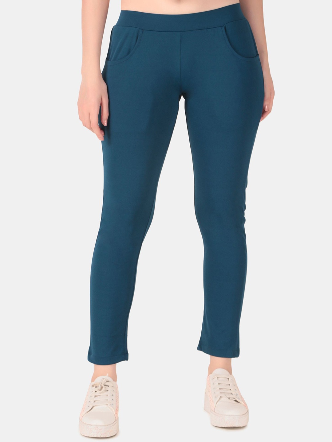

WELL QUALITY Women Ankle-Length Dry-Fit Tights, Blue