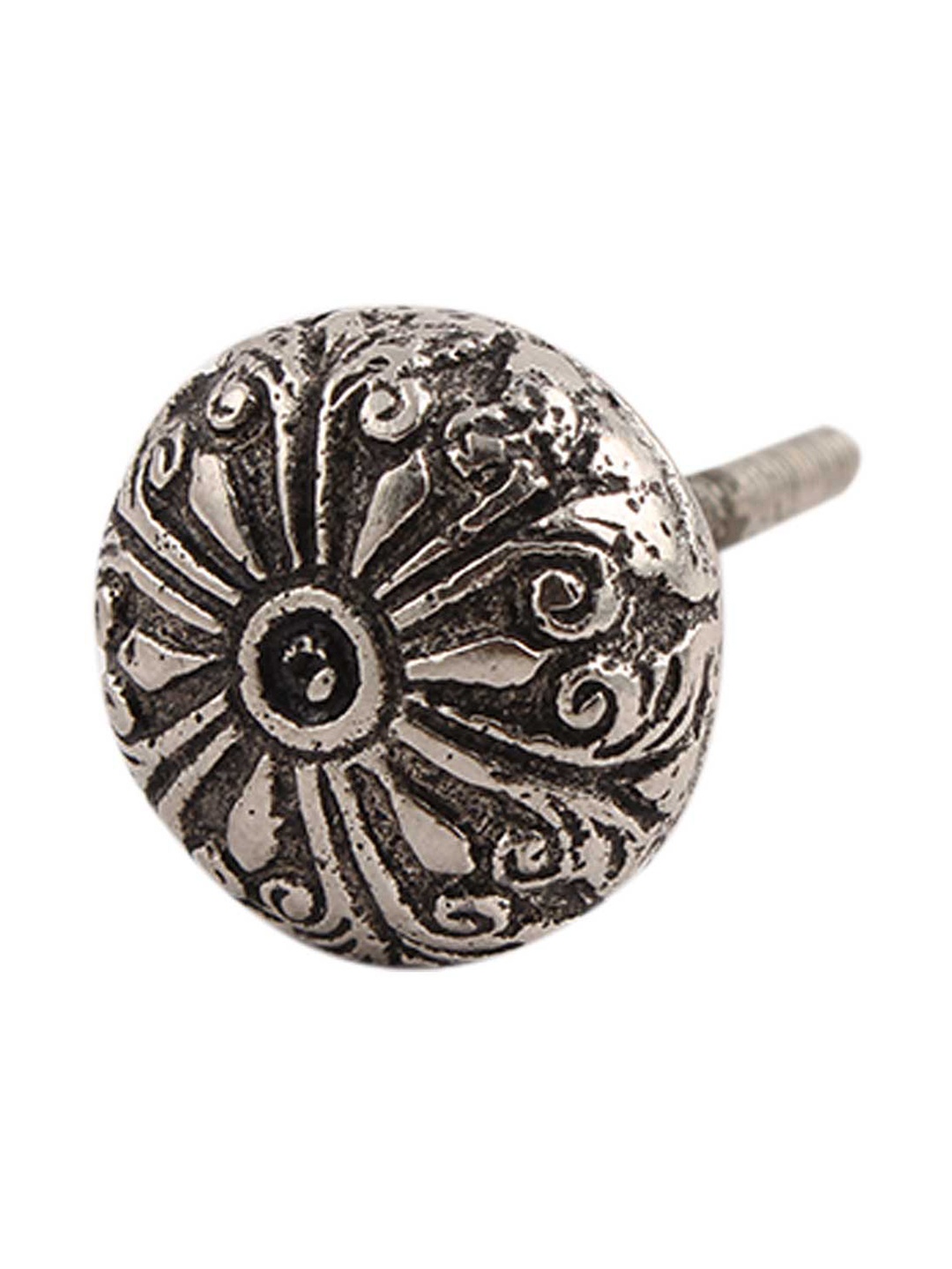 

Indianshelf Silver Toned 6 Pieces Aluminium Round Cabinet Knobs
