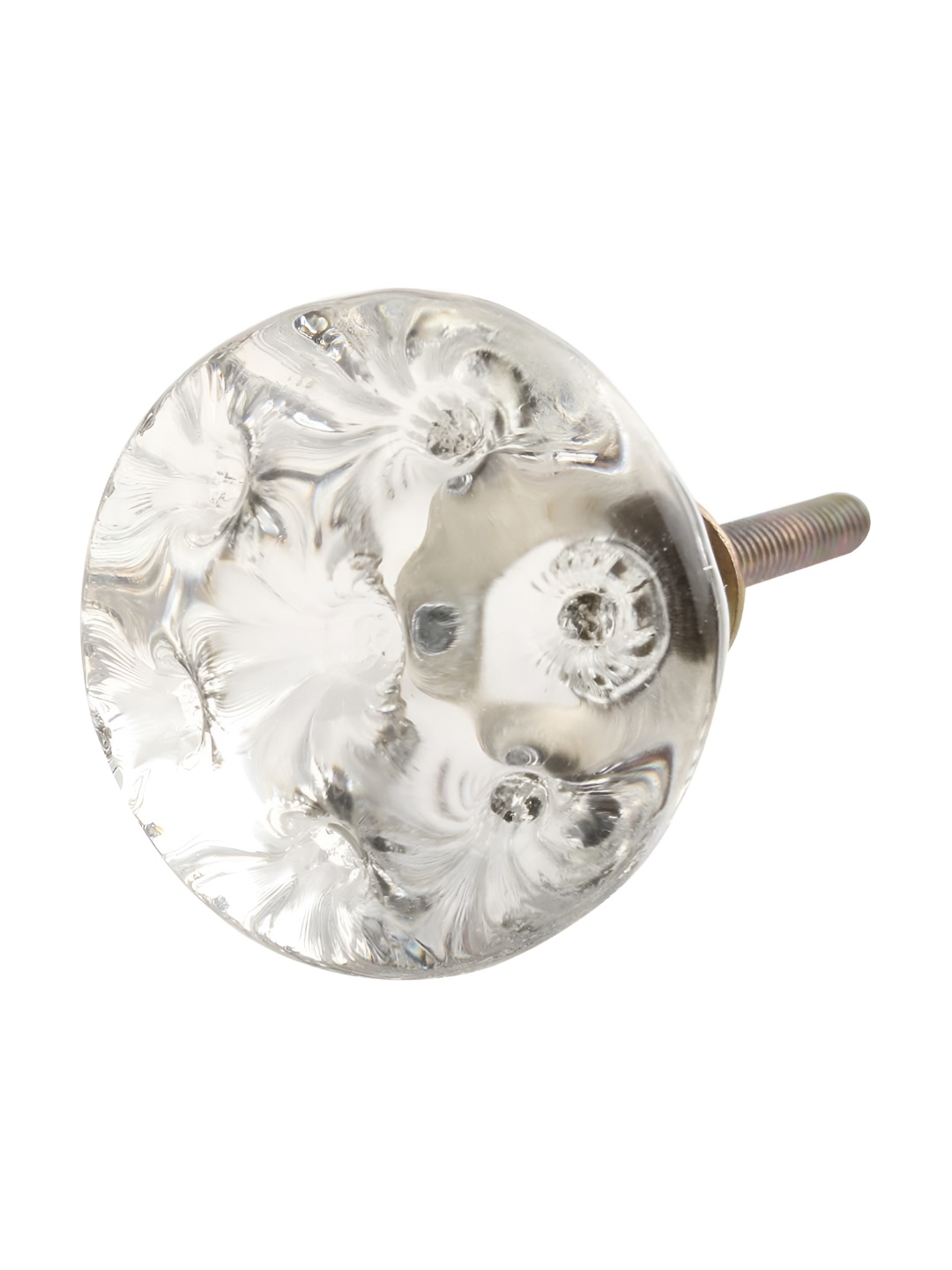 

Indianshelf Transparent 6 Pieces Oval Glass Drawer Knobs