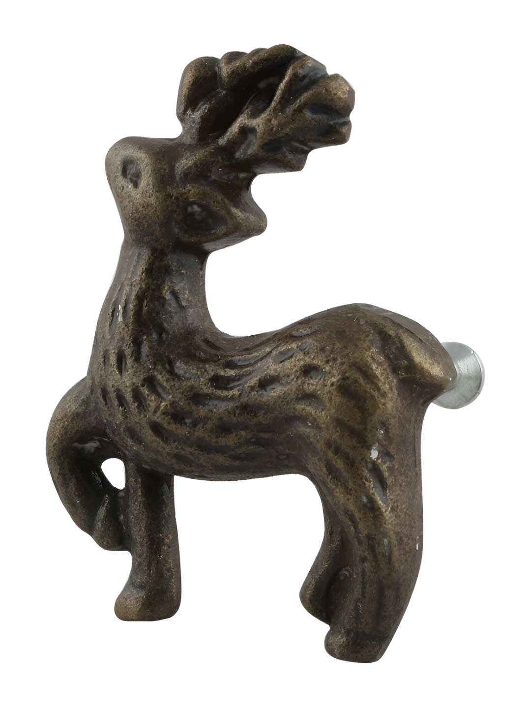 

Indianshelf 6-Pcs Brown Deer Iron Drawer Knobs