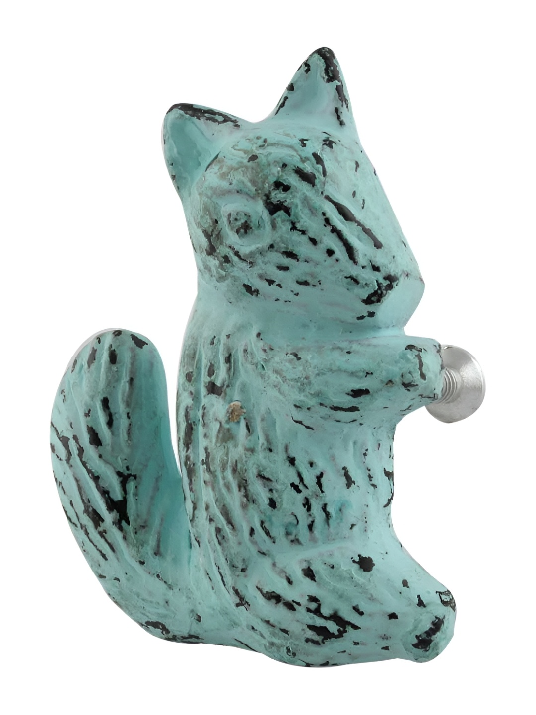 

Indianshelf Sage Green 6 Pieces Squirrel Iron Dresser Knobs