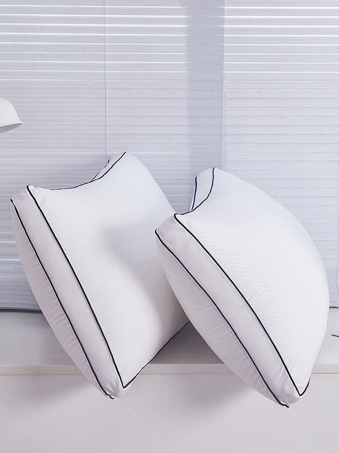 

Homerz Set of 2 White Fibre Filled Breathable Sleep Pillows