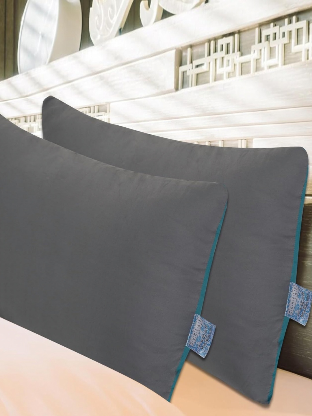 

Homerz Grey Melange 2 Pieces Fibre Filled Breathable Sleep Pillow