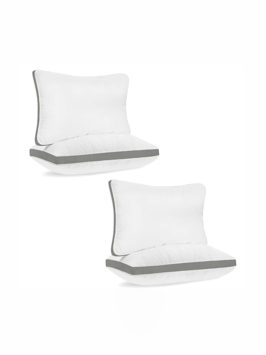 

Homerz White 4 Pcs Fibre Breathable Sleep Pillows