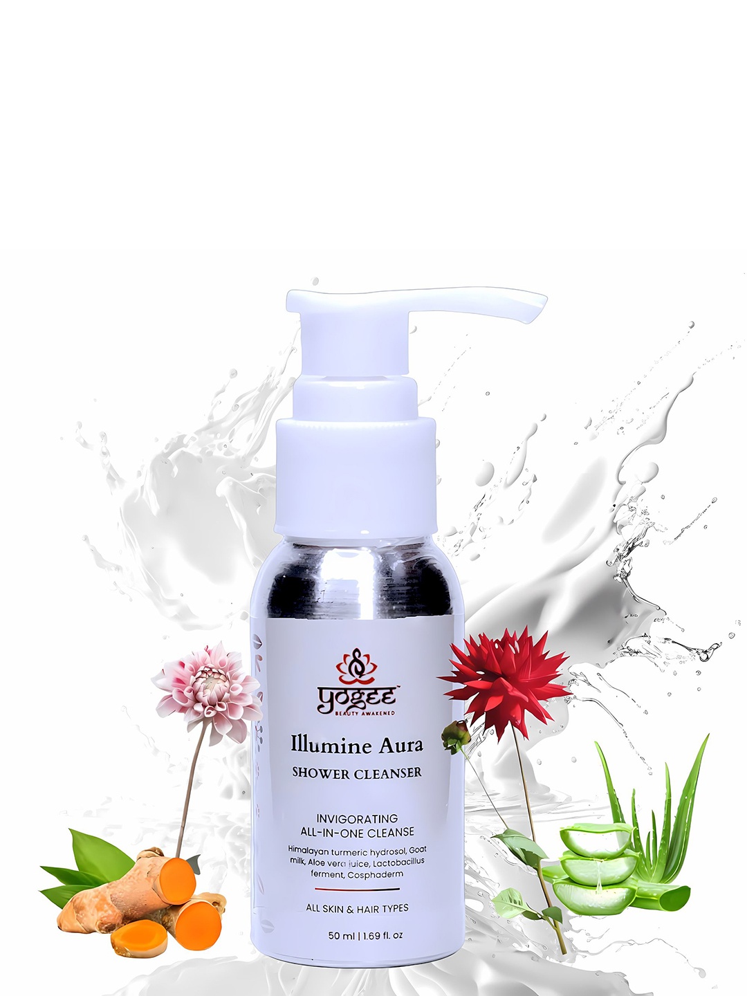 

YOGEE Illumine Aura Shower Cleanser With Aloe Vera Juice - 50ml, Off white