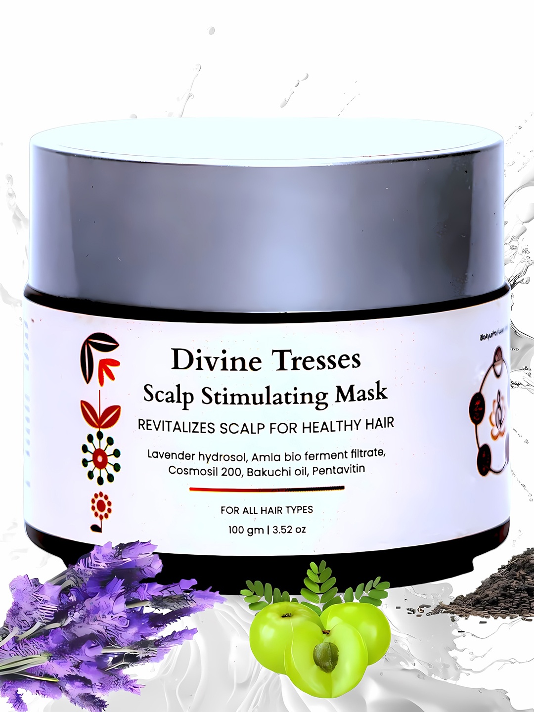 

YOGEE Divine Tresses Scalp Stimulating Mask With Bakuchi Oil - 100g, Off white
