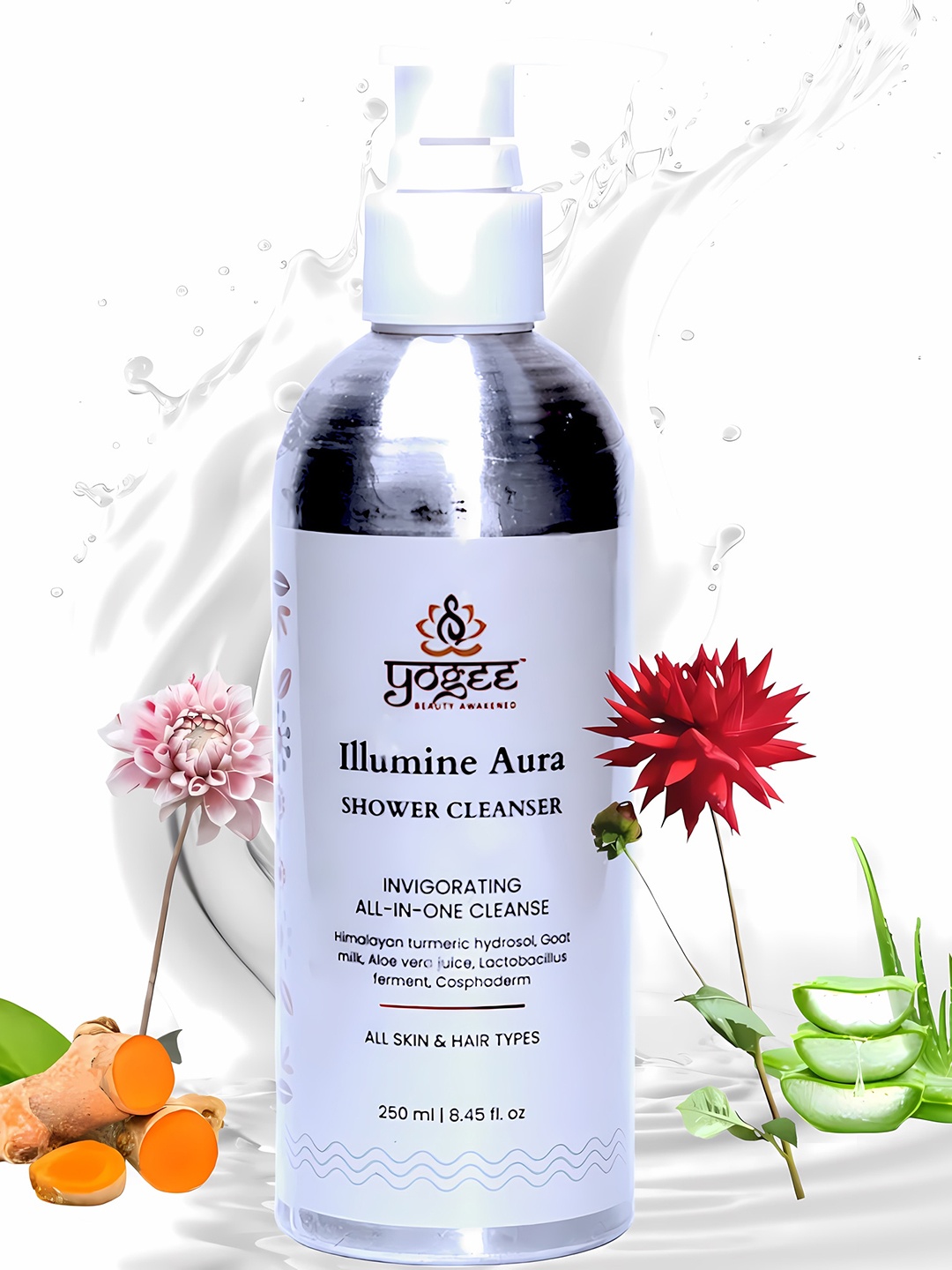 

YOGEE Illumine Aura Shower Cleanser With Aloe Vera Juice - 250ml, Off white