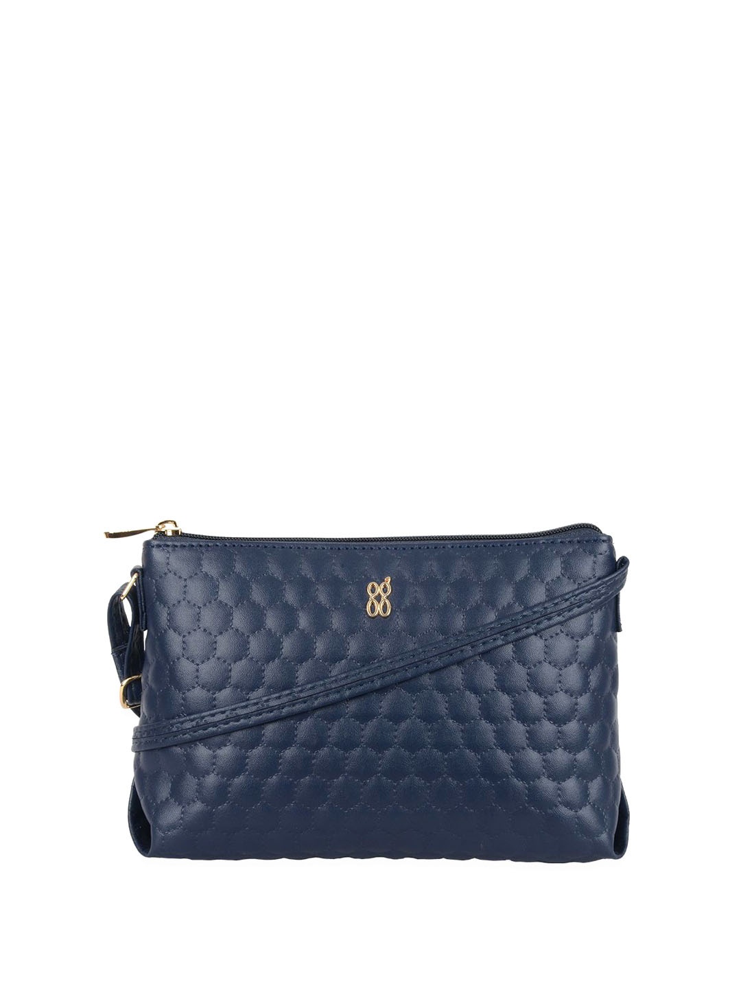 

Baggit Textured Miniature Sling Bag, Blue