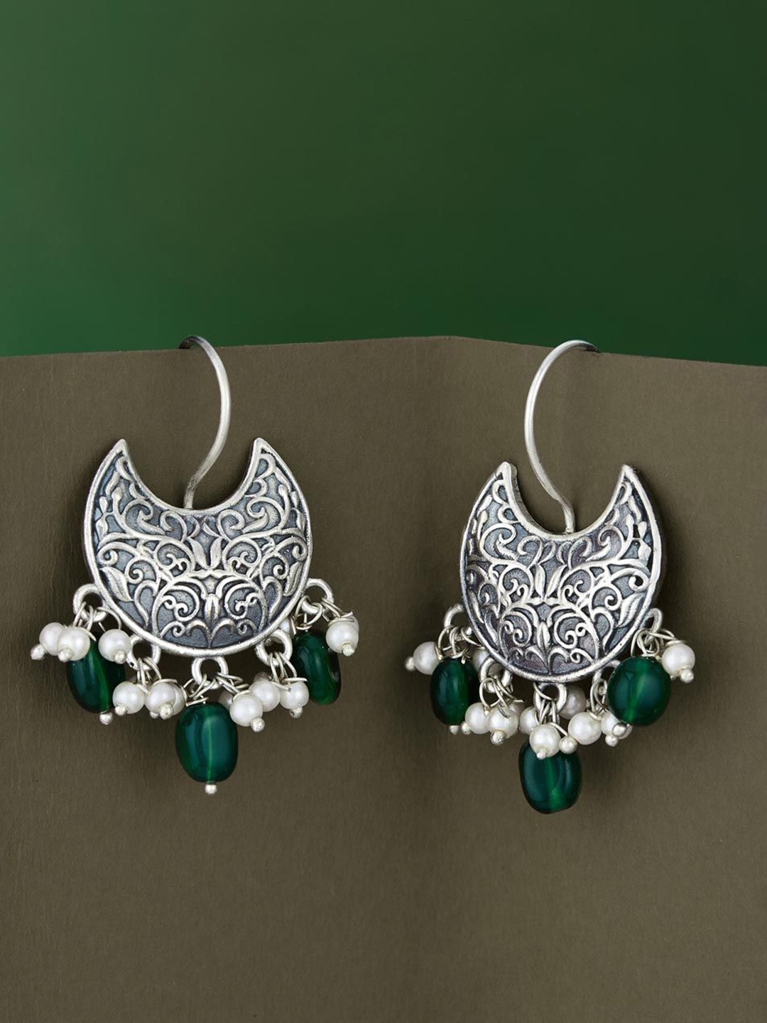 

Fabindia Contemporary Drop Earrings, Silver