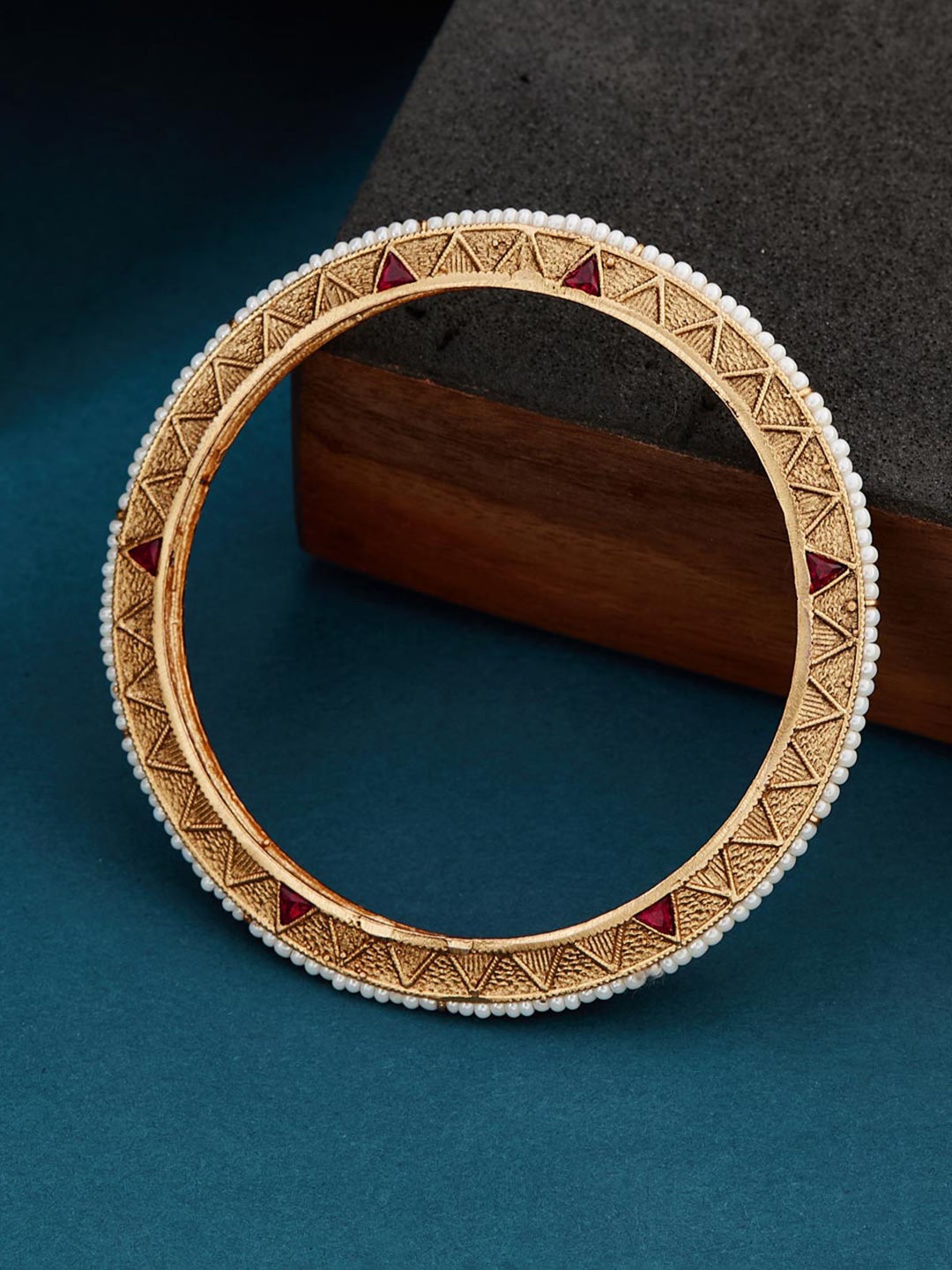 

Fabindia Gold-Plated Beaded Bangle