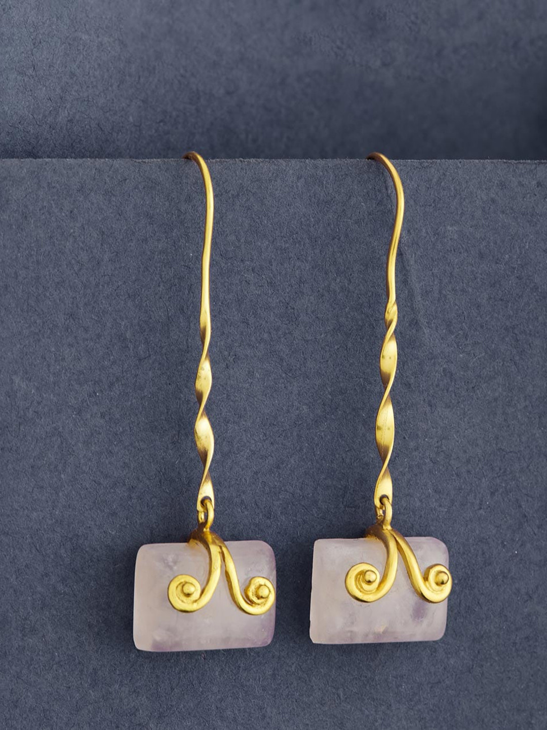 

Fabindia Contemporary Drop Earrings, Gold