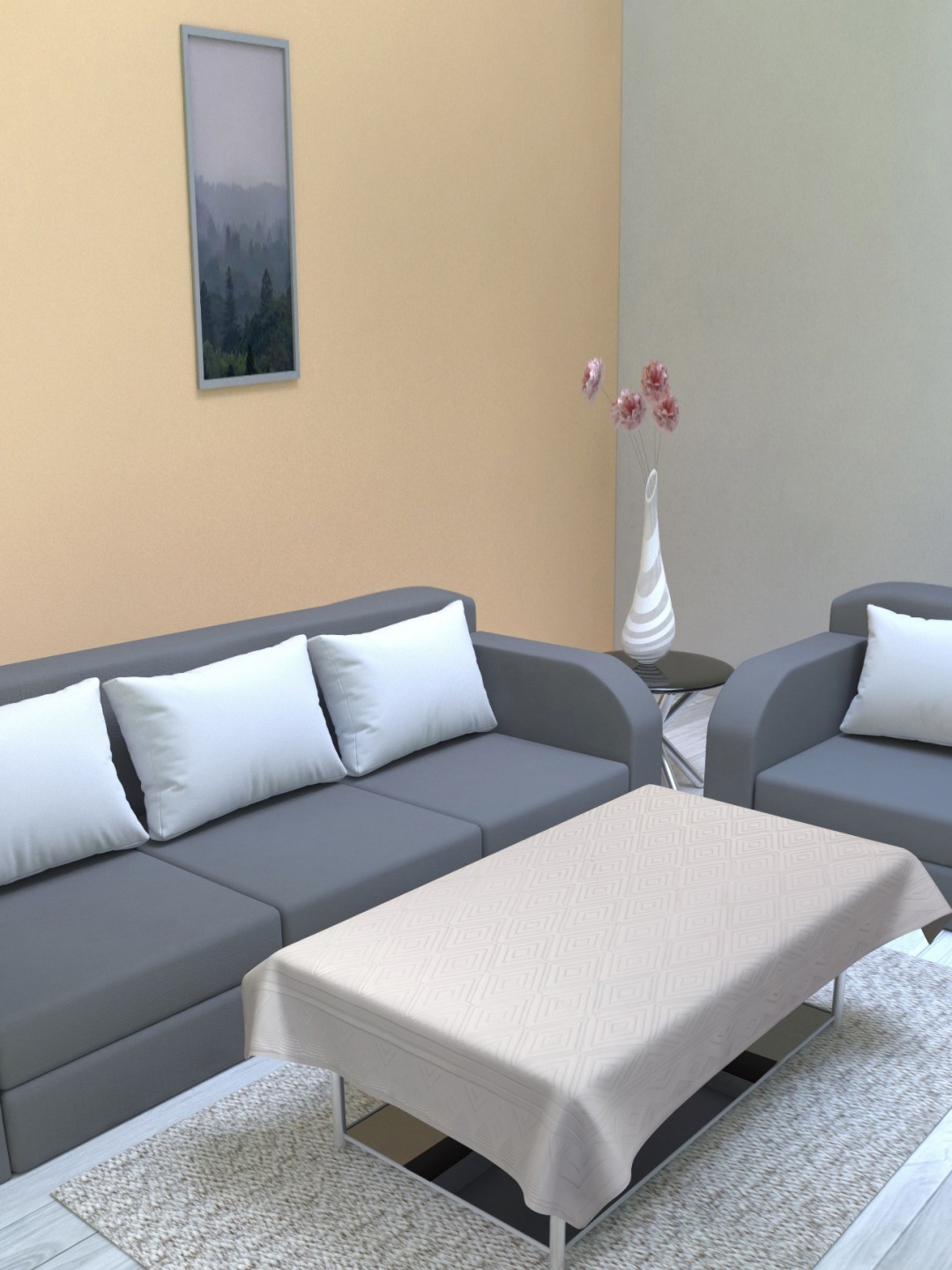 

Aura White Geometric 2 Seater Rectangle Table Cover