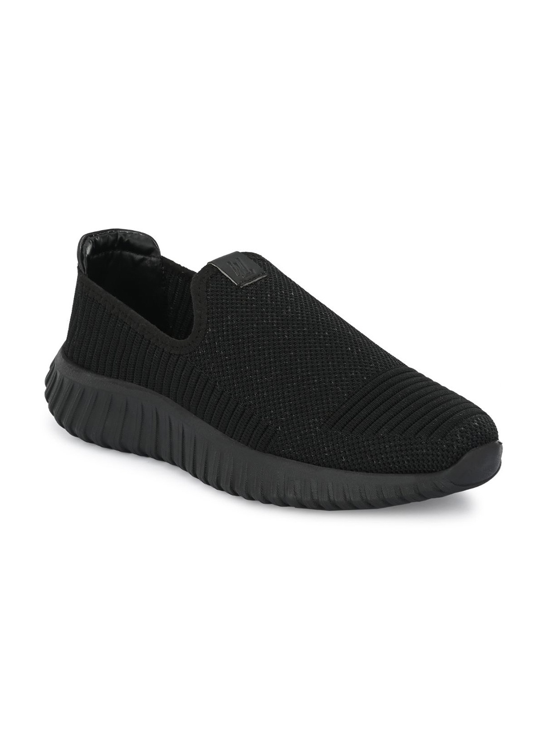 

LEGWORK Men Round Toe Memory Foam Lightweight Mesh Slip-On Sneakers, Black