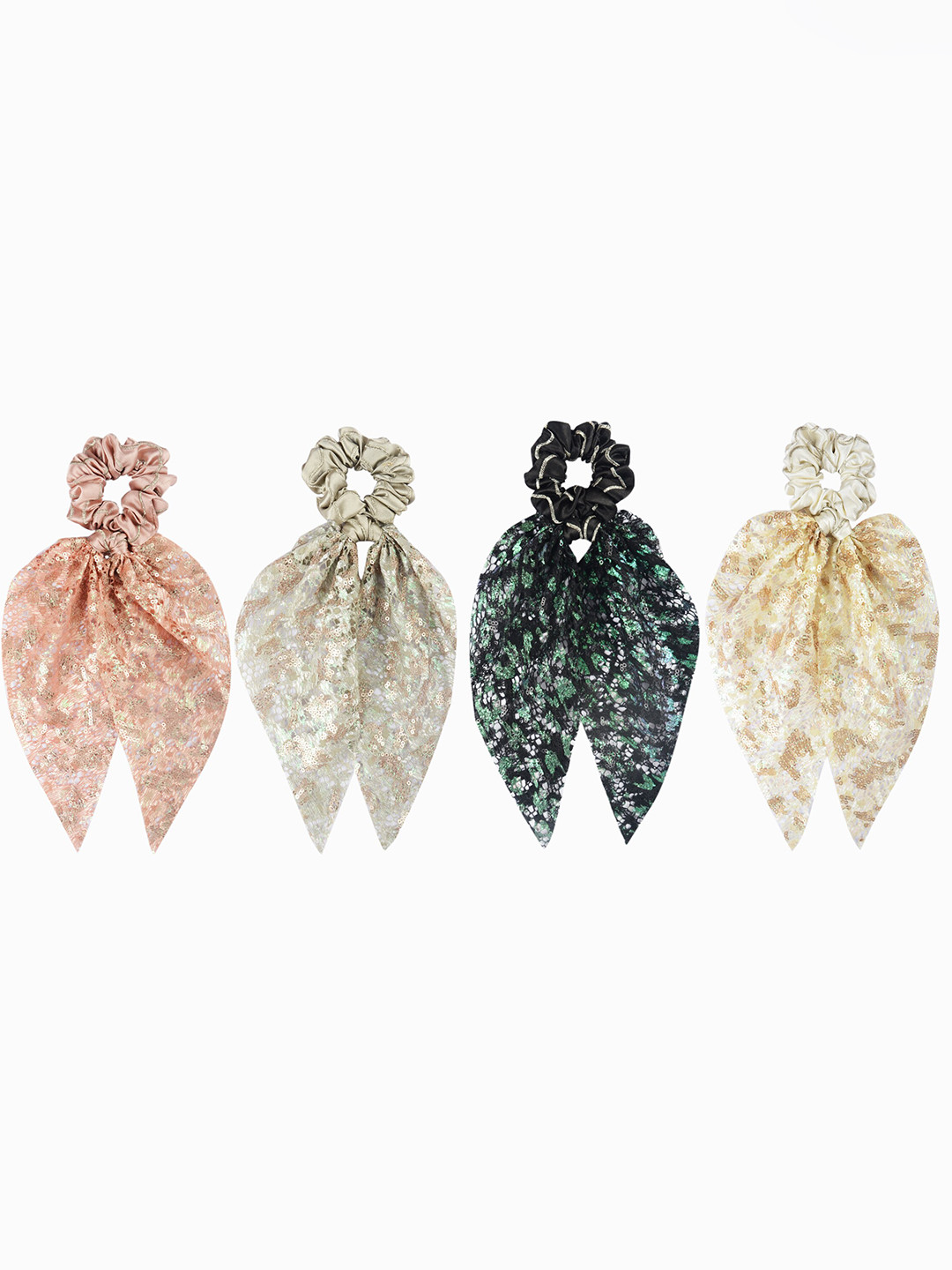 

Radhu & Kabby Women Set Of 4 Ponytail Holders Hair Accessory, Assorted