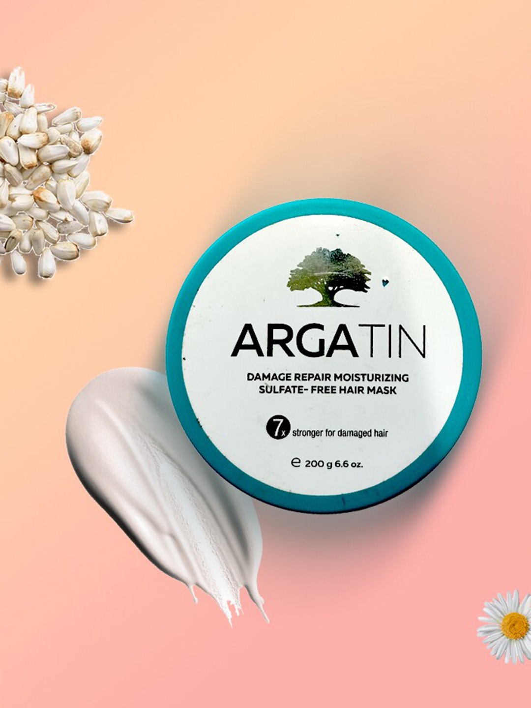 

ARGATIN Damage Repair Moisturizing Sulfate-Free Hair Mask - 200g, Yellow