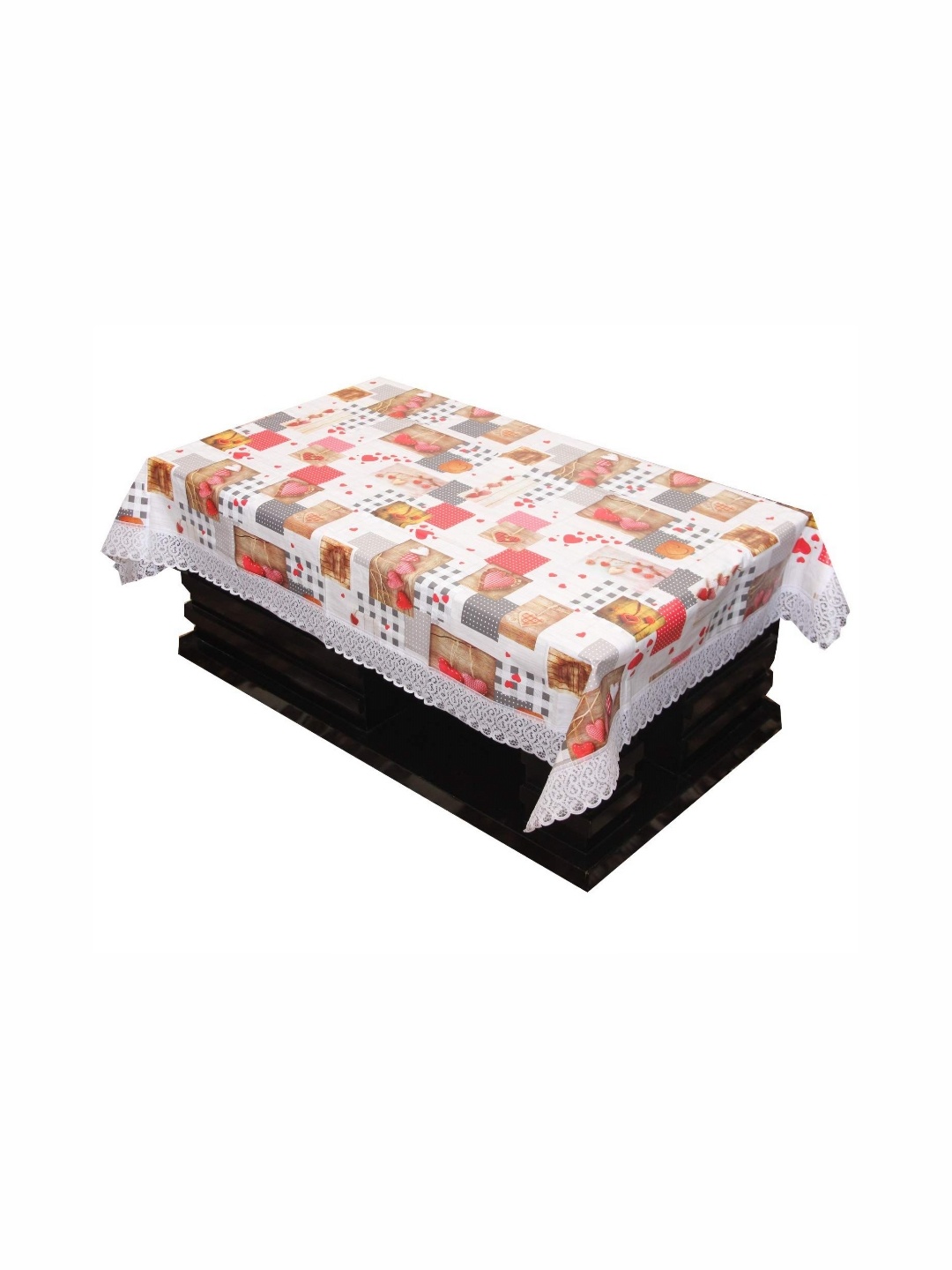 

Aura White Geometric Printed Waterproof 4-Seater Table Cover