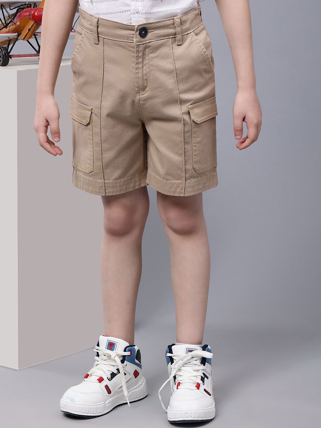 

One Friday Boys Cargo Regular Fit Shorts, Beige