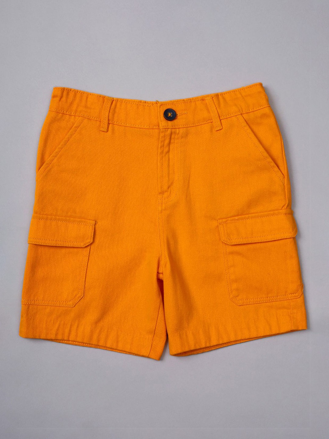 

One Friday Boys Regular Fit Cargo Shorts, Orange