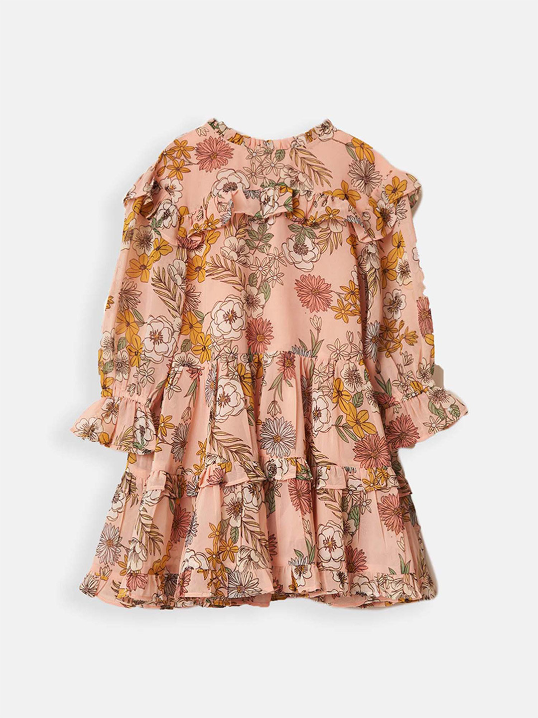 

Angel & Rocket Floral Printed A-Line Dress, Pink