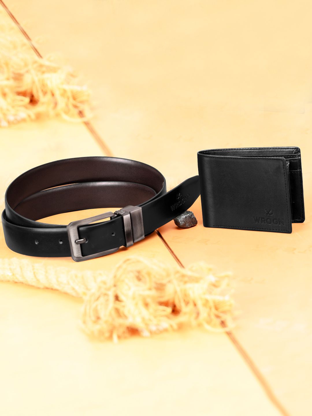 

WROGN Men Accessory Gift Set, Black