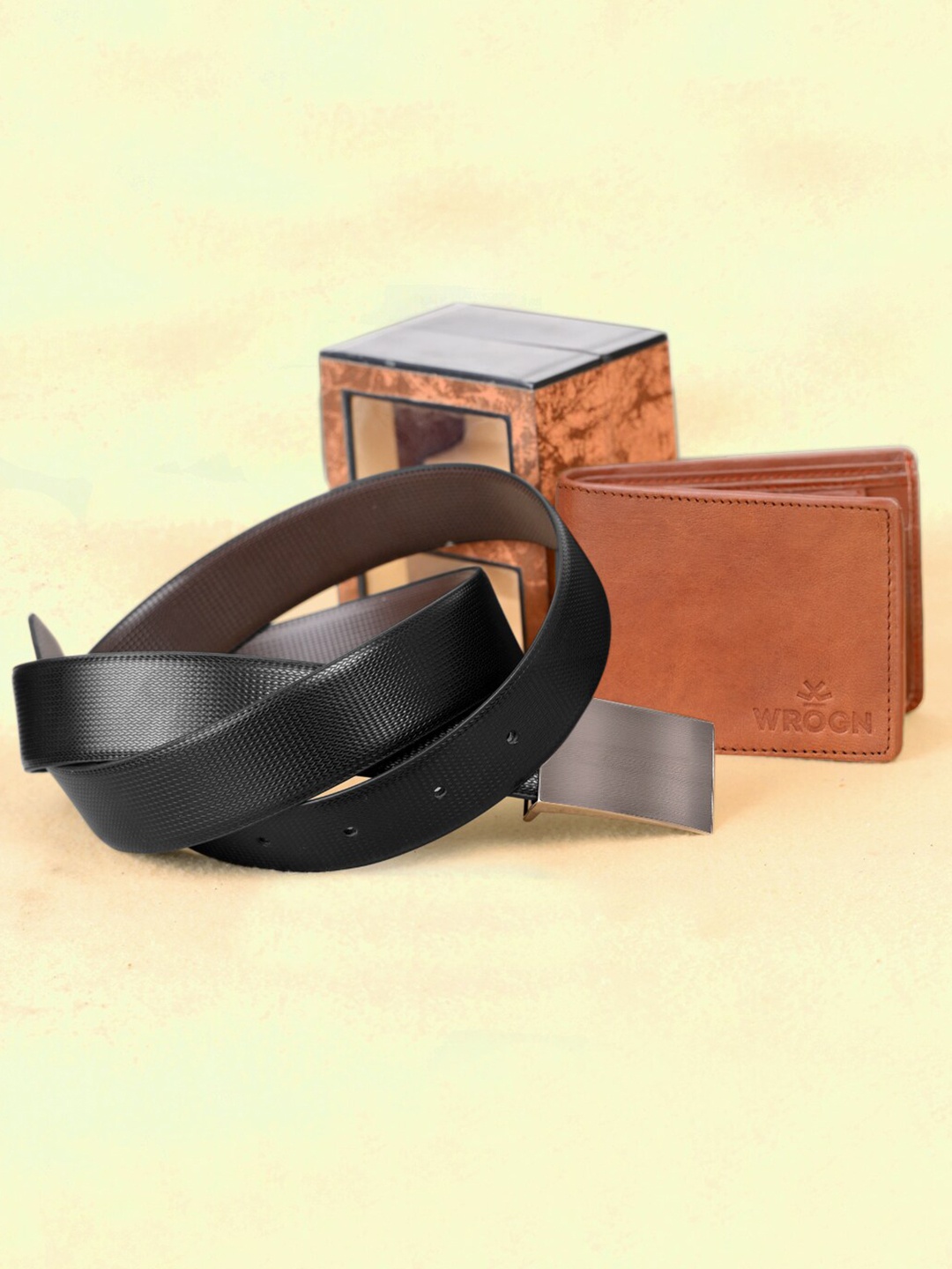 

WROGN Men Accessory Gift Set, Black