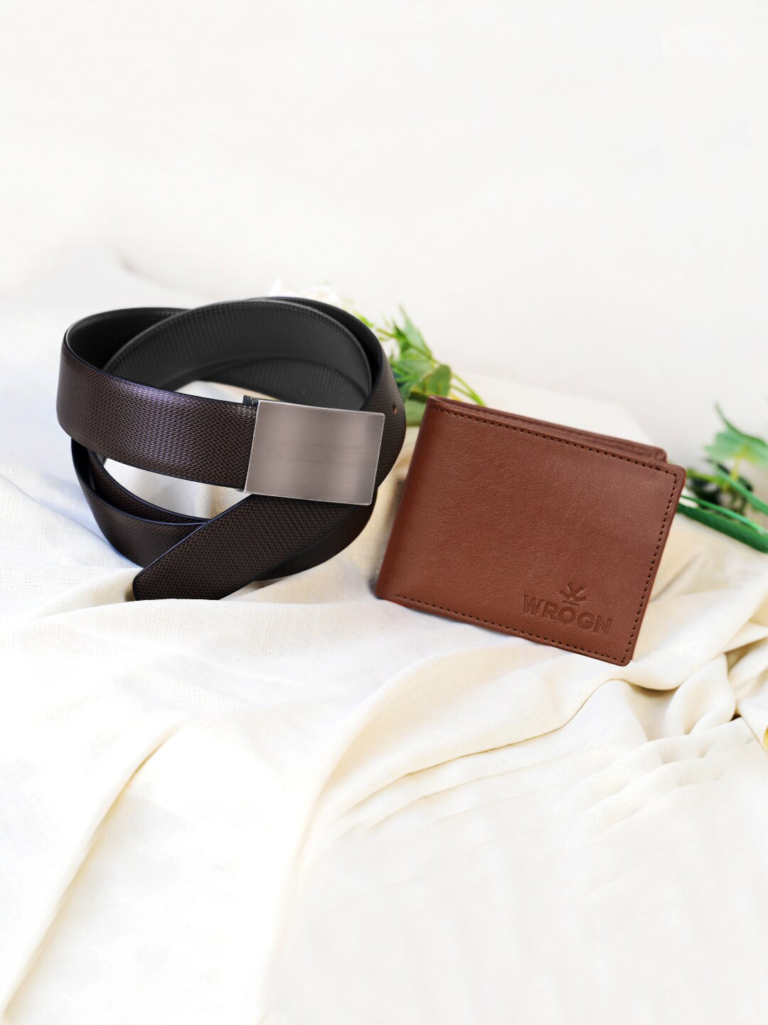 

WROGN Men Accessory Gift Set, Brown