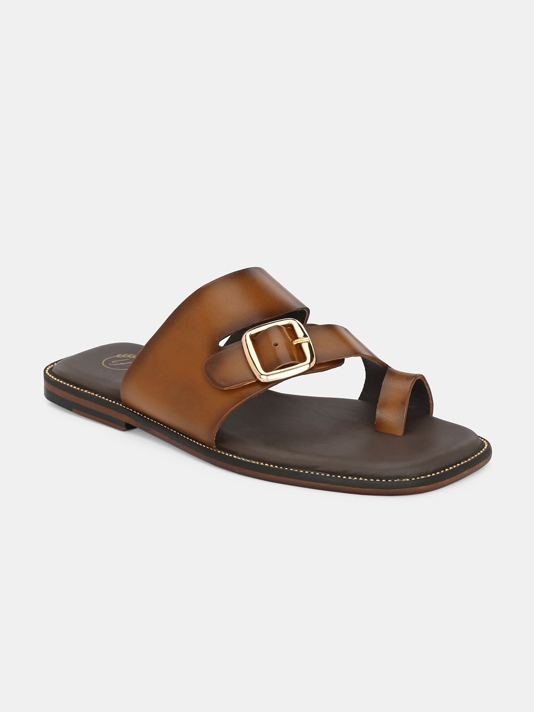 

Lafattio Men Ethnic Leather Comfort Sandals, Tan